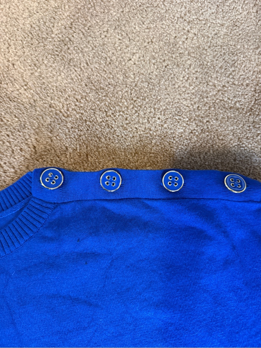 Cable & Gauge women’s Royal Blue Crewneck Sweater size Large - Picture 4 of 8